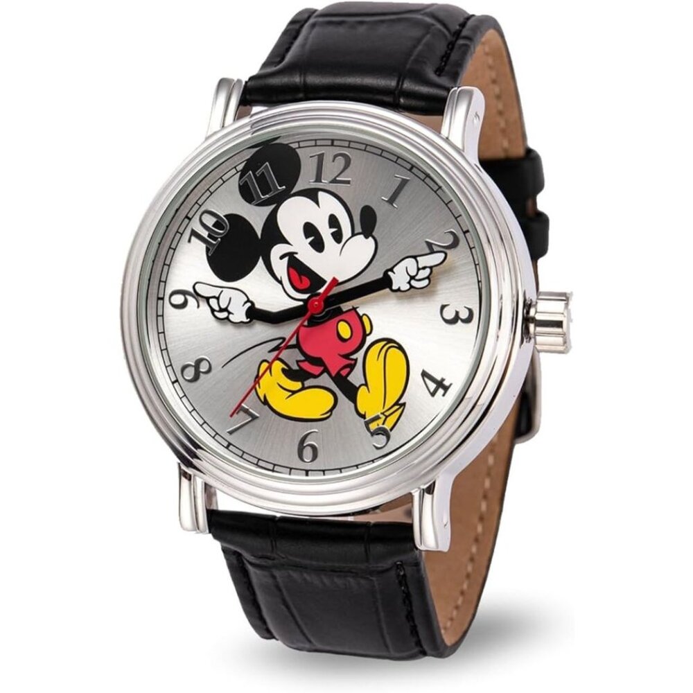 NWT - Disney Mickey Mouse Adult Vintage Articulating Hands Analog Quartz Watch